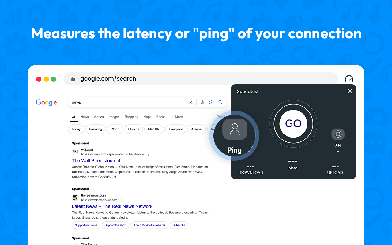 Speed Test for Chrome - WiFi speedtest chrome谷歌浏览器插件_扩展第2张截图