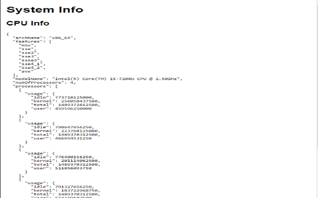 System Info Extension chrome谷歌浏览器插件_扩展第1张截图