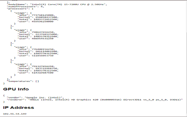System Info Extension chrome谷歌浏览器插件_扩展第2张截图