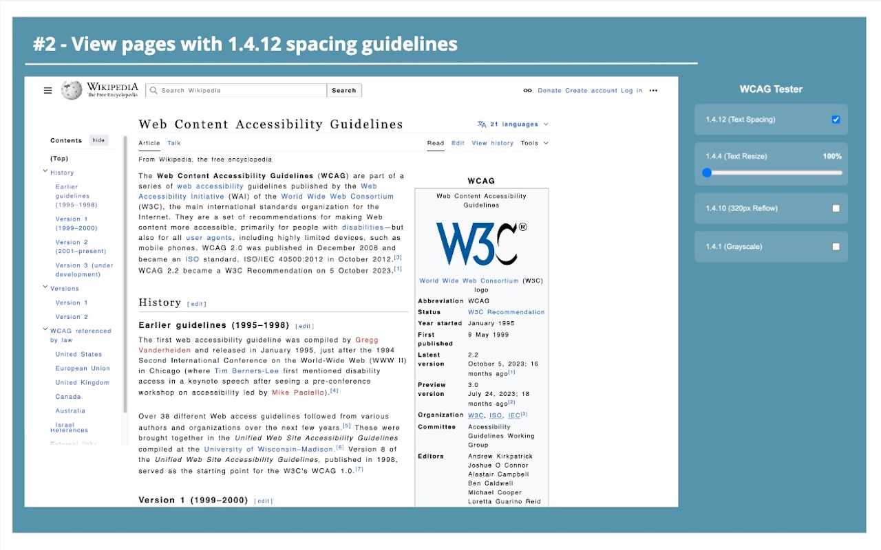 WCAG 2.1 Accessibility 1.4 Text and Contrast Testing and Checking Tool chrome谷歌浏览器插件_扩展第3张截图