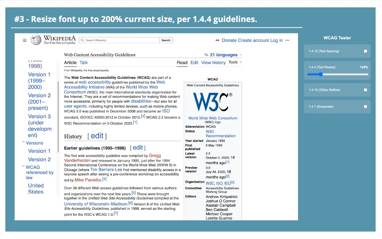 WCAG 2.1 Accessibility 1.4 Text and Contrast Testing and Checking Tool chrome谷歌浏览器插件_扩展第5张截图