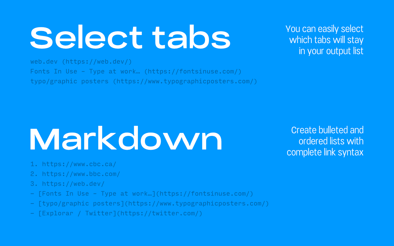 Tabs to Clipboard chrome谷歌浏览器插件_扩展第4张截图