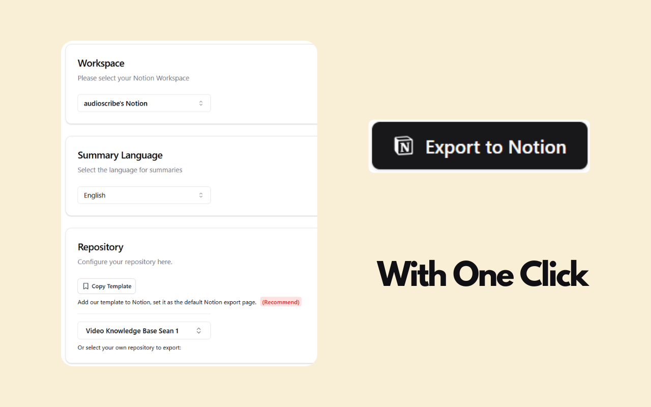 NotionSync: YouTube-to-Notion summaries & transcripts in one click. chrome谷歌浏览器插件_扩展第4张截图