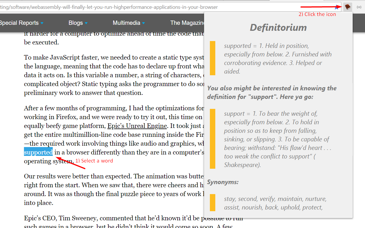 Definitorium chrome谷歌浏览器插件_扩展第1张截图