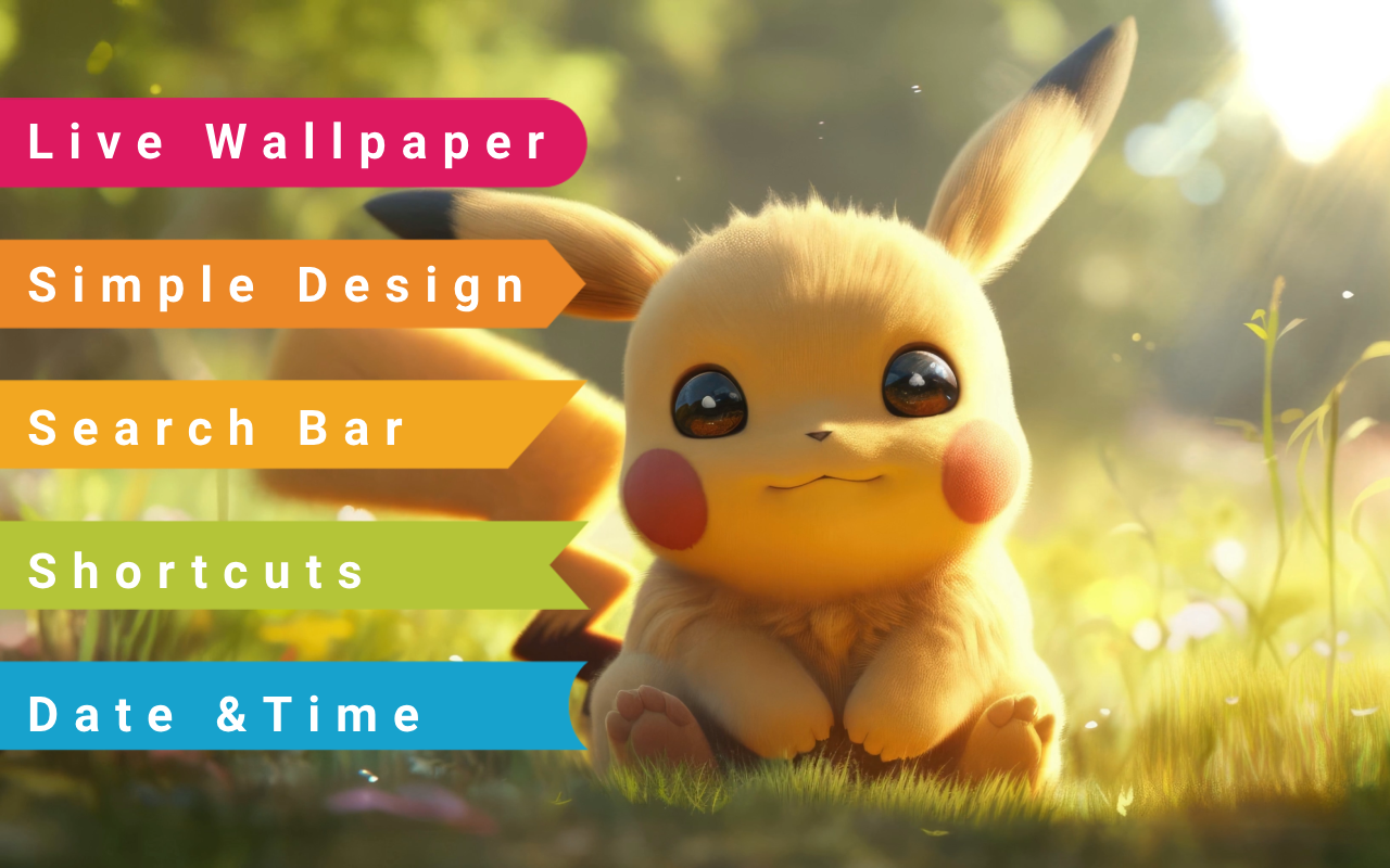 Cute Pikachu Live Wallpaper chrome谷歌浏览器插件_扩展第2张截图