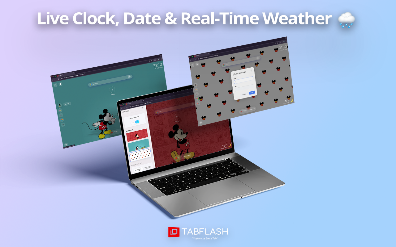 米老鼠壁纸 - Mickey Mouse laptop wallpaper chrome谷歌浏览器插件_扩展第1张截图