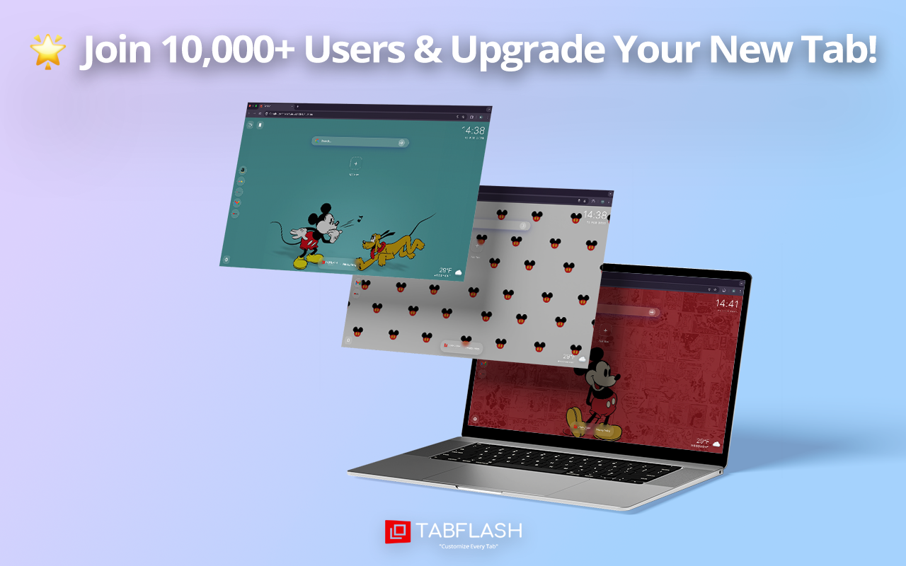 米老鼠壁纸 - Mickey Mouse laptop wallpaper chrome谷歌浏览器插件_扩展第3张截图