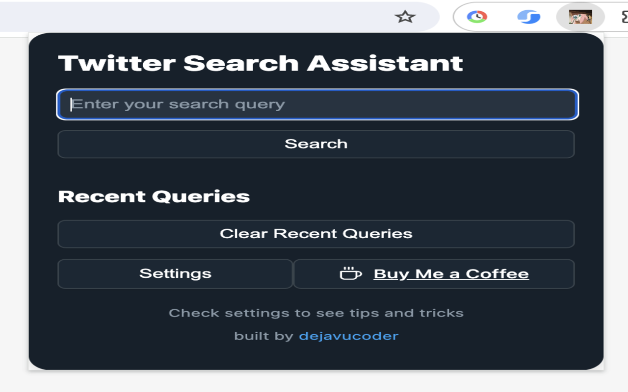 X Search Assistant chrome谷歌浏览器插件_扩展第1张截图