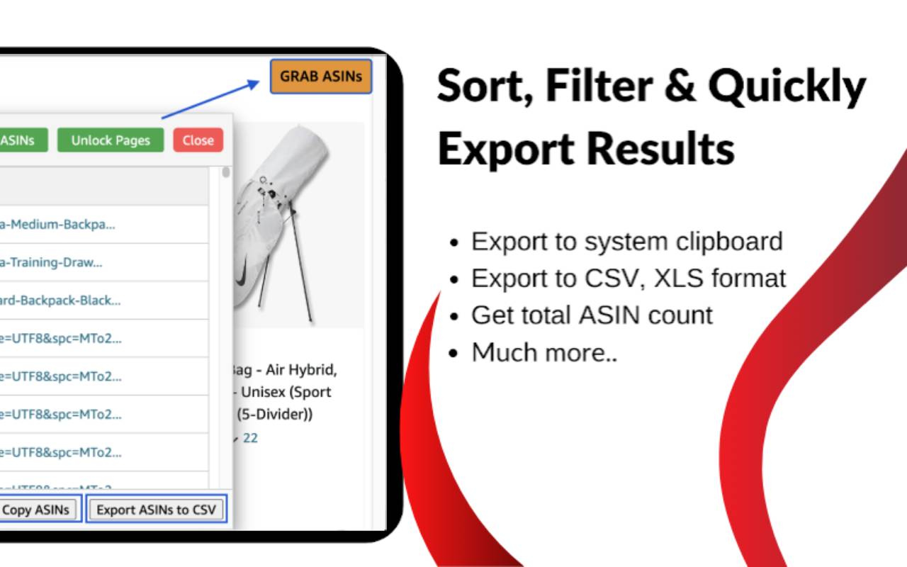 ASIN Fetcher Unlimited ASIN Grabber Tool chrome谷歌浏览器插件_扩展第2张截图