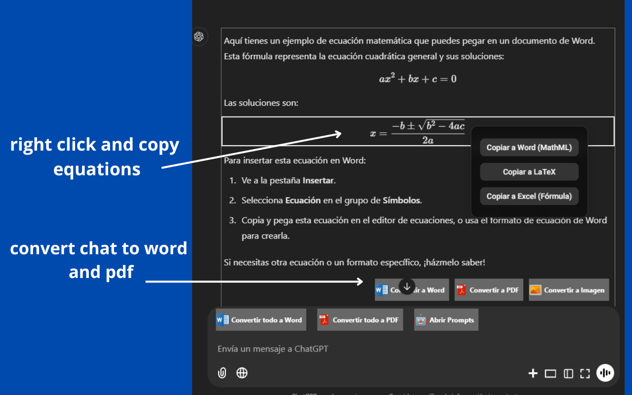 ChatGPT: Export PDF/DOCX and Delete Chats Massively chrome谷歌浏览器插件_扩展第3张截图