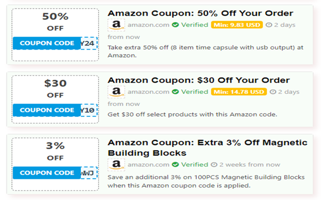 CouponCodeFree: Automatic Coupons + Cashback for Free chrome谷歌浏览器插件_扩展第3张截图