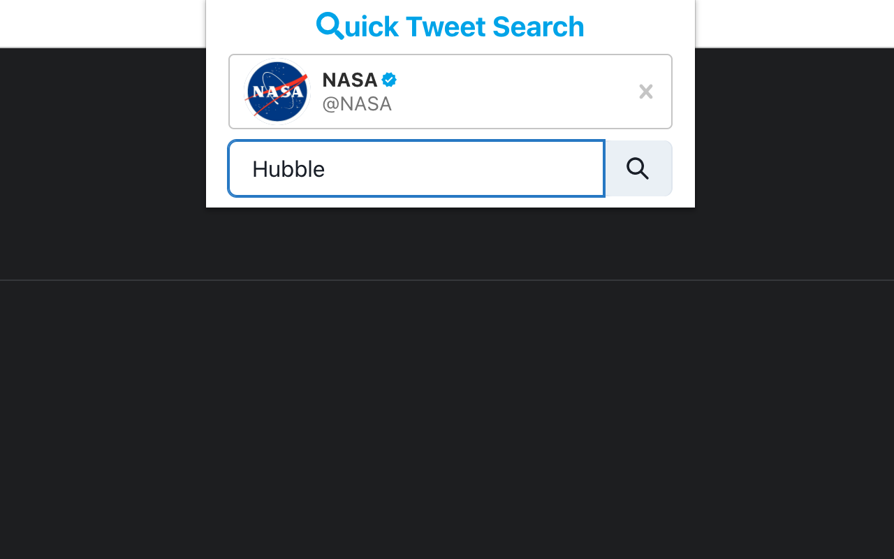 Quick Tweet Search chrome谷歌浏览器插件_扩展第3张截图