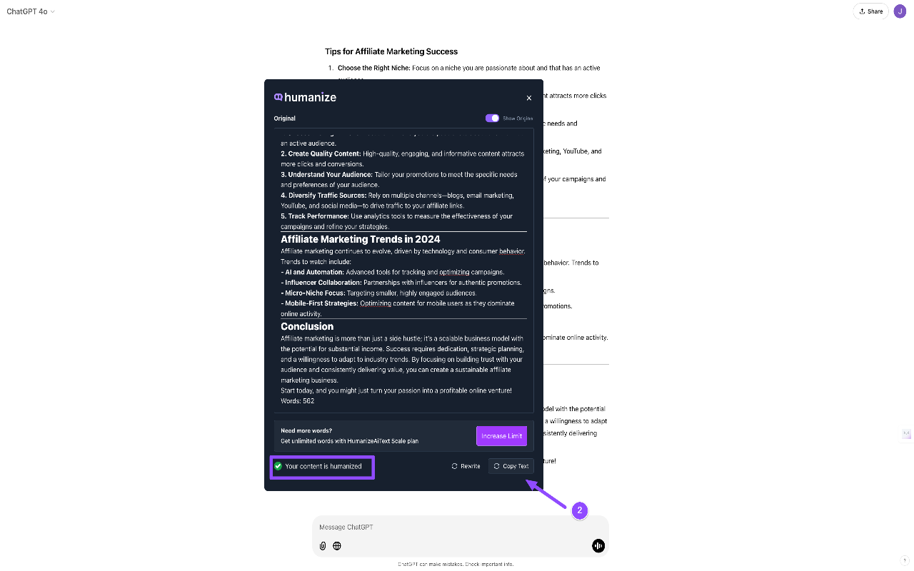 HumanizeAI chrome谷歌浏览器插件_扩展第1张截图