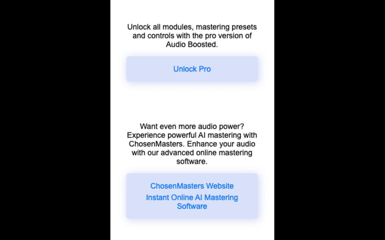 Audio Boosted by ChosenMasters.com chrome谷歌浏览器插件_扩展第1张截图