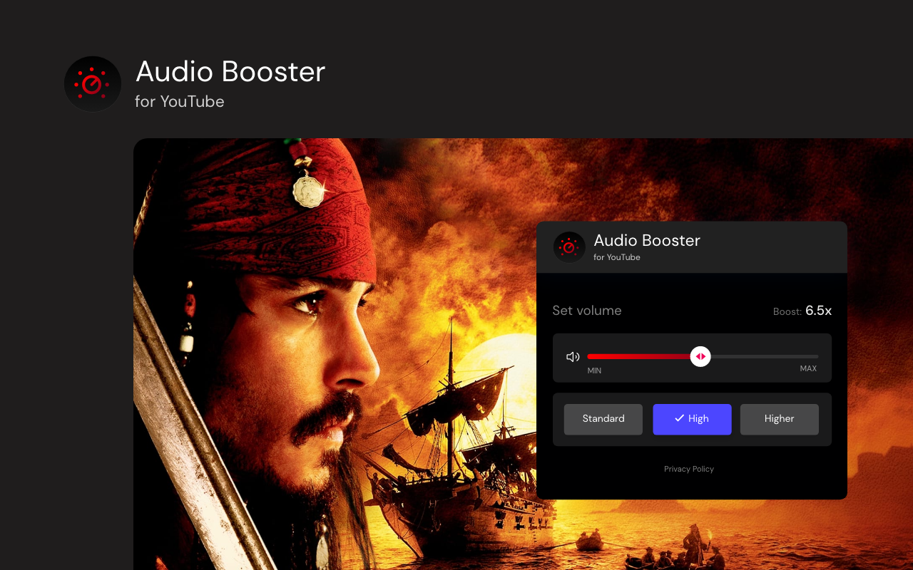 Audio Booster for Youtube chrome谷歌浏览器插件_扩展第1张截图