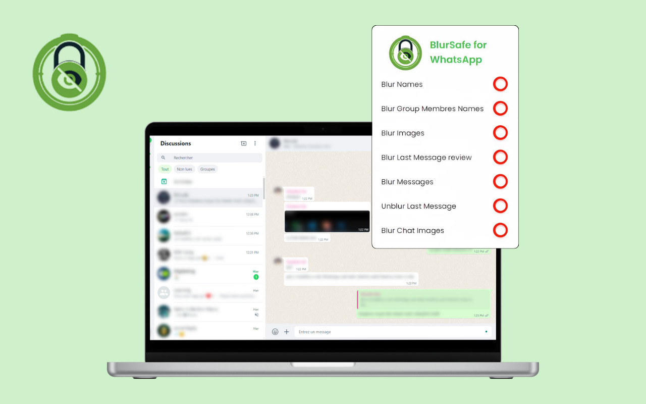 BlurSafe for WhatsApp chrome谷歌浏览器插件_扩展第1张截图