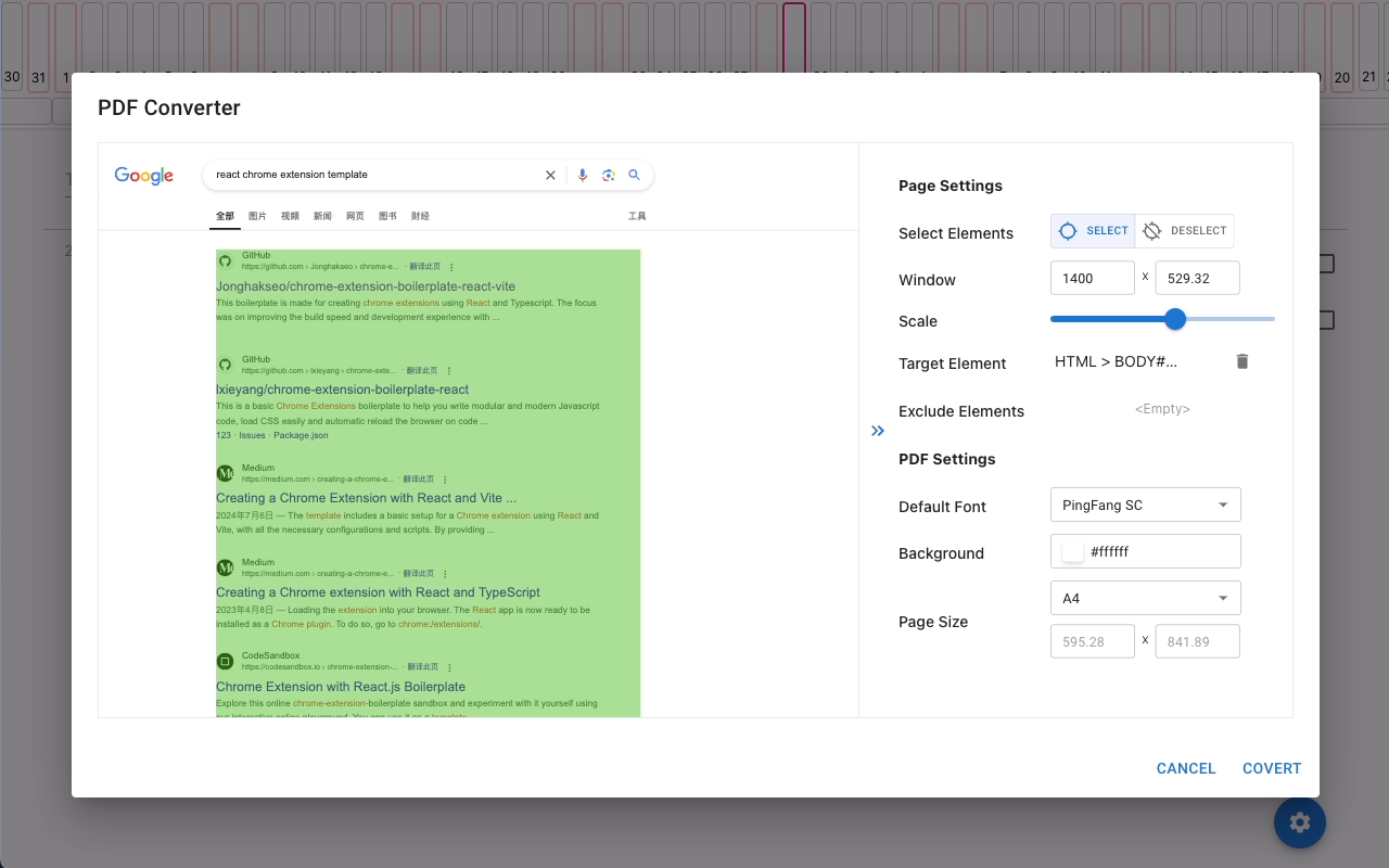 Rabbit HTML2PDF Converter chrome谷歌浏览器插件_扩展第1张截图