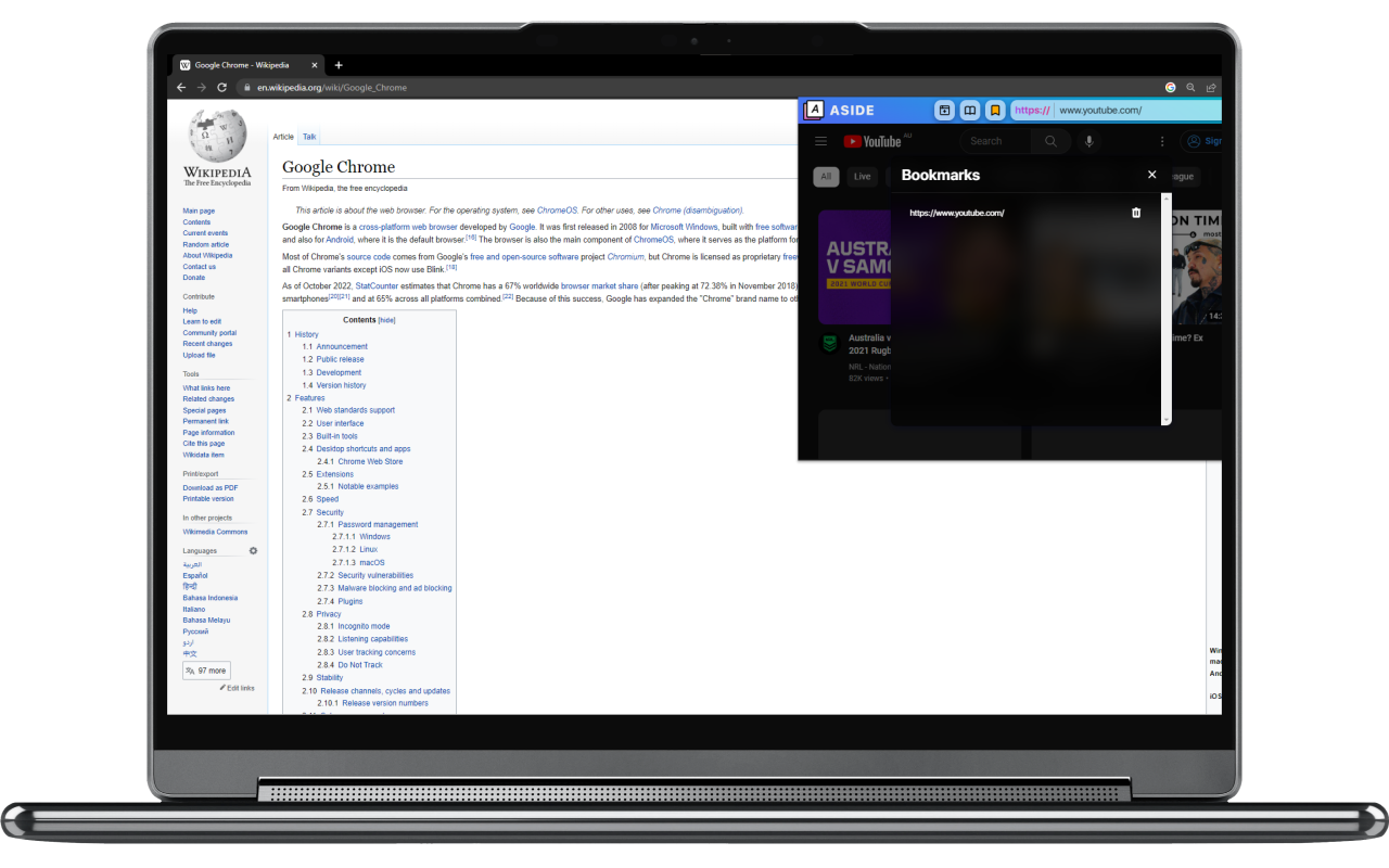 Aside chrome谷歌浏览器插件_扩展第1张截图
