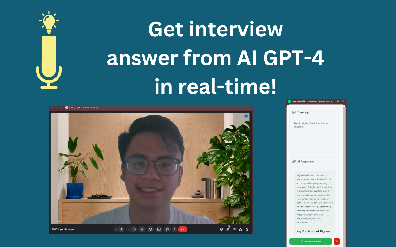 InterviewBFF - Interview Copilot with AI chrome谷歌浏览器插件_扩展第3张截图