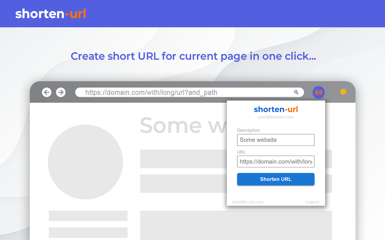 shorten-url : Professional URL shortener chrome谷歌浏览器插件_扩展第2张截图
