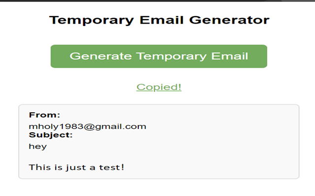 Temporary Email Generator chrome谷歌浏览器插件_扩展第3张截图