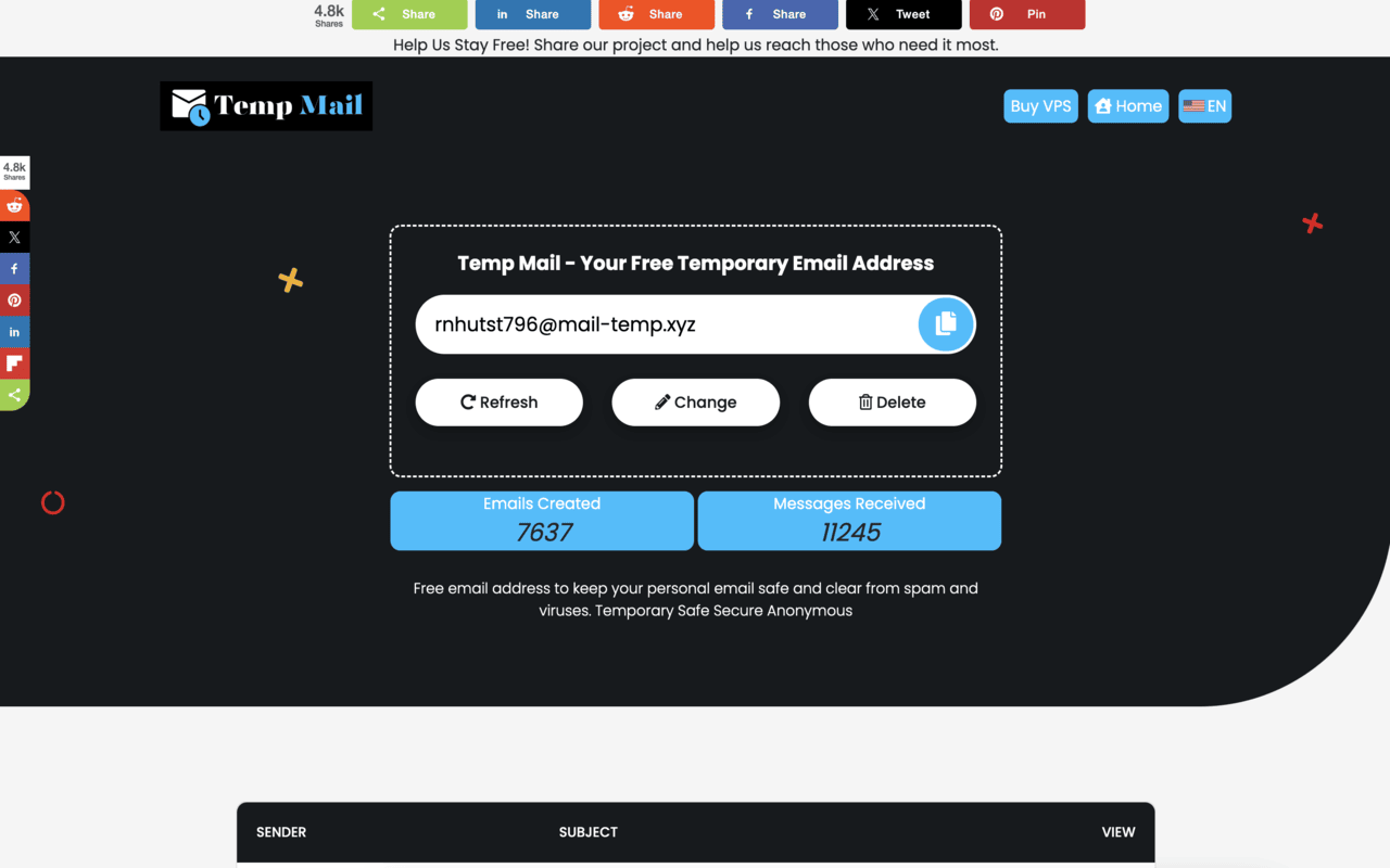 Temp Mail Temporary Email - tempmail.im chrome谷歌浏览器插件_扩展第3张截图