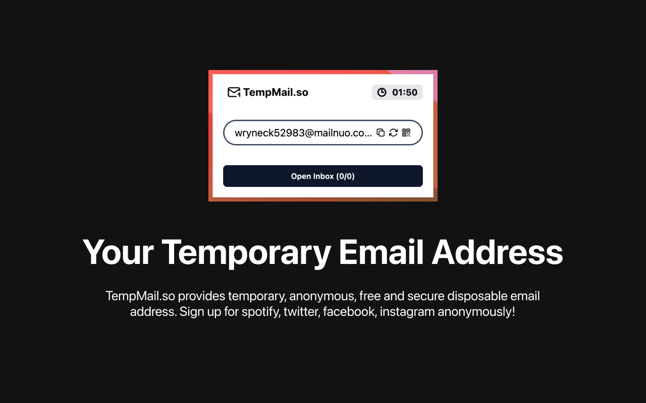 TempMail.so chrome谷歌浏览器插件_扩展第1张截图