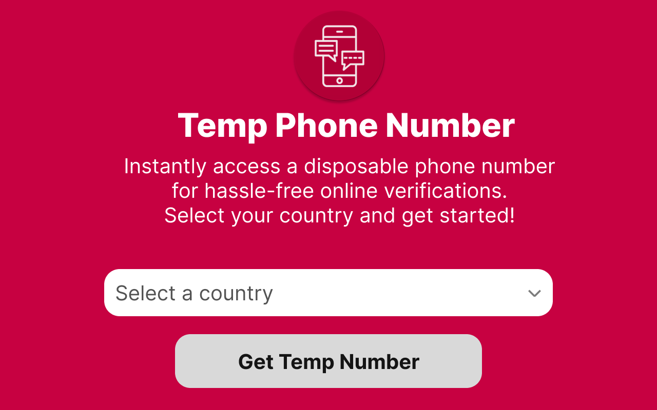 Temp Phone Number Generator chrome谷歌浏览器插件_扩展第1张截图