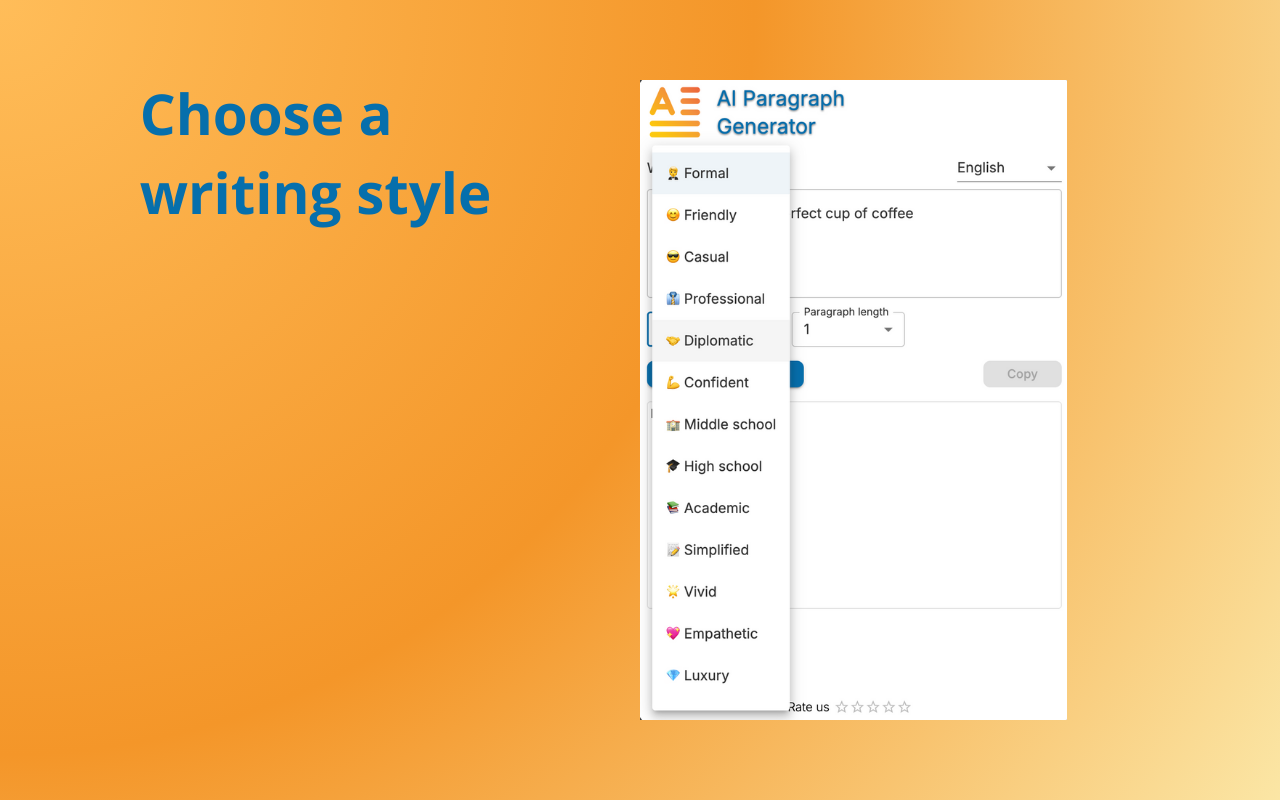 AI段落生成器 chrome谷歌浏览器插件_扩展第1张截图