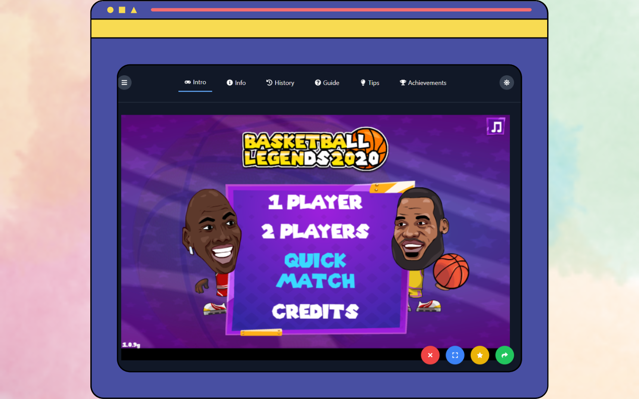 Basketball Legends Unblocked Game chrome谷歌浏览器插件_扩展第1张截图
