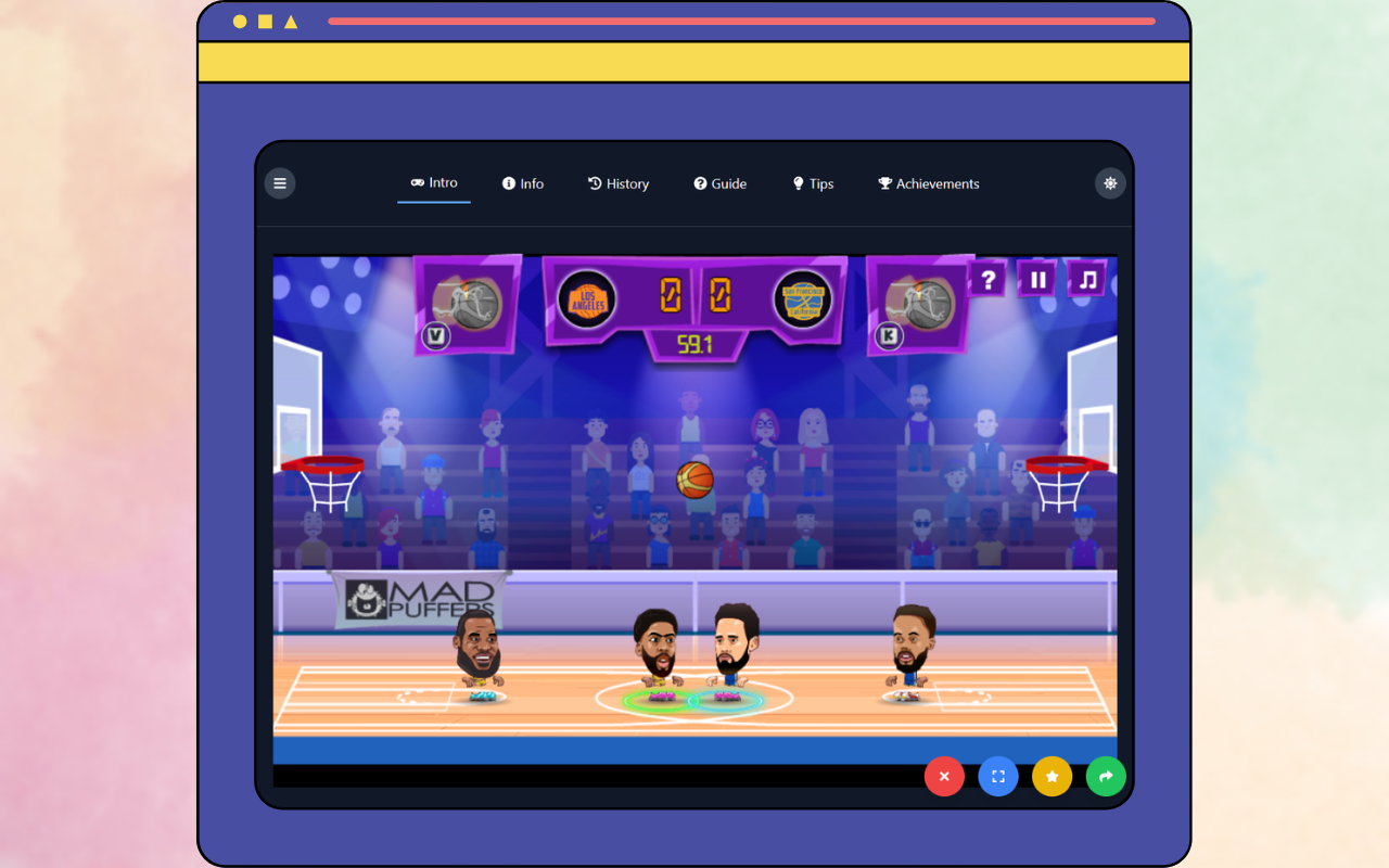 Basketball Legends Unblocked Game chrome谷歌浏览器插件_扩展第2张截图