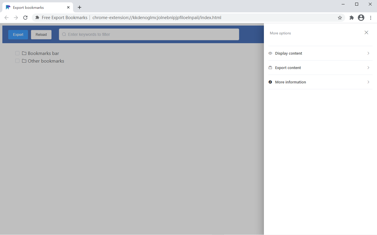 Selective Bookmarks Export Tool chrome谷歌浏览器插件_扩展第6张截图
