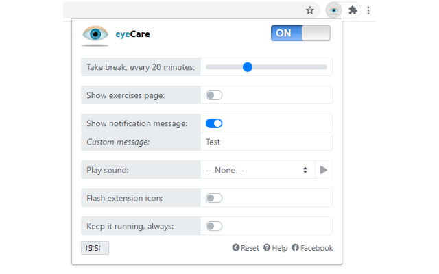 eyeCare - Protect your vision chrome谷歌浏览器插件_扩展第2张截图