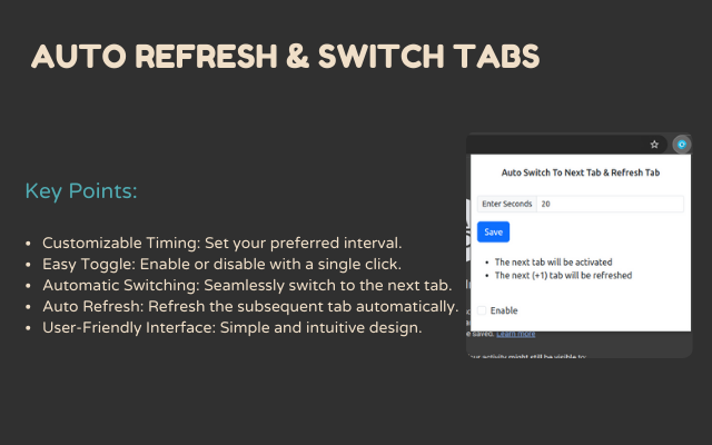 Auto Refresh & Switch Tabs chrome谷歌浏览器插件_扩展第1张截图