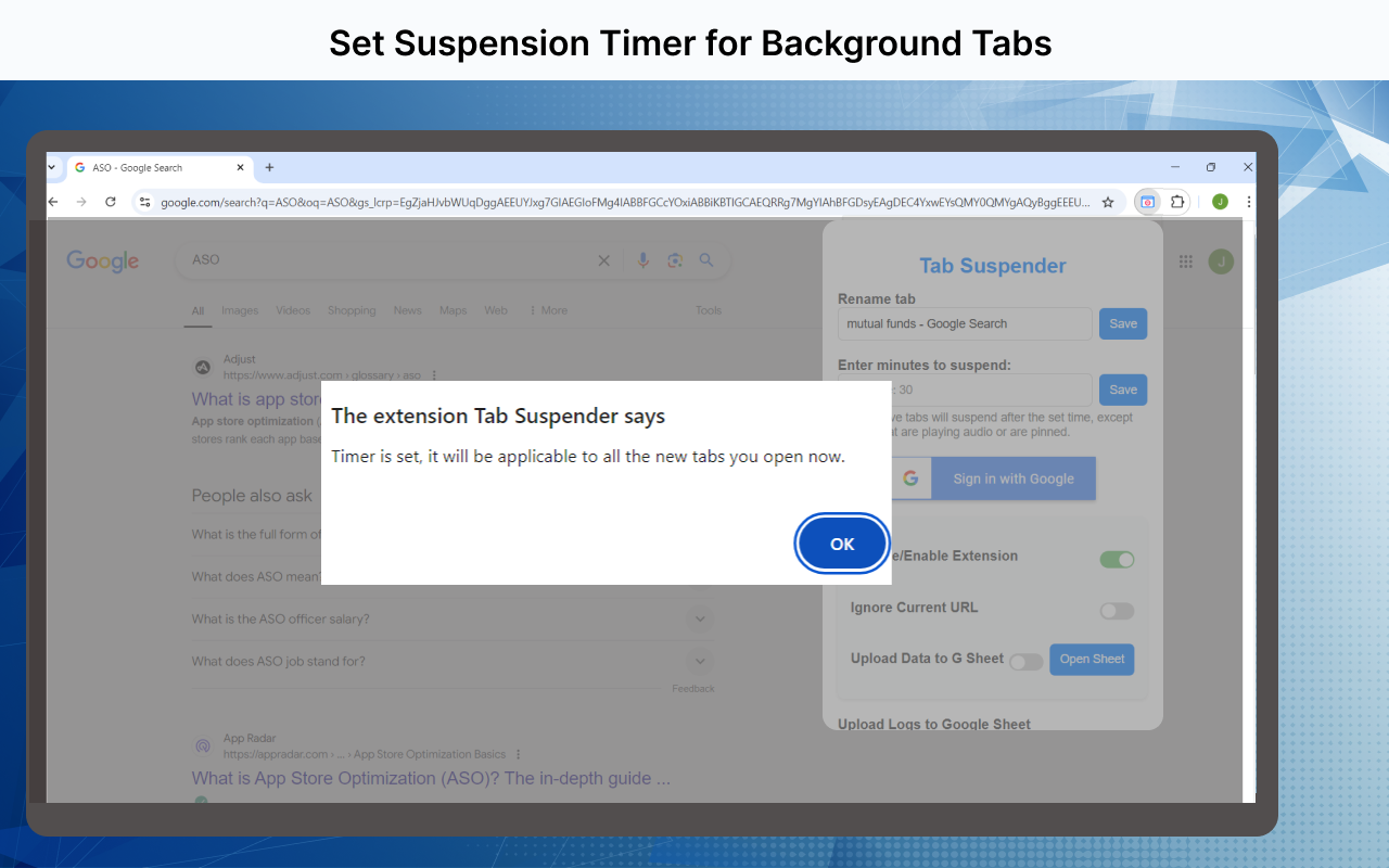 Tab Suspender chrome谷歌浏览器插件_扩展第1张截图