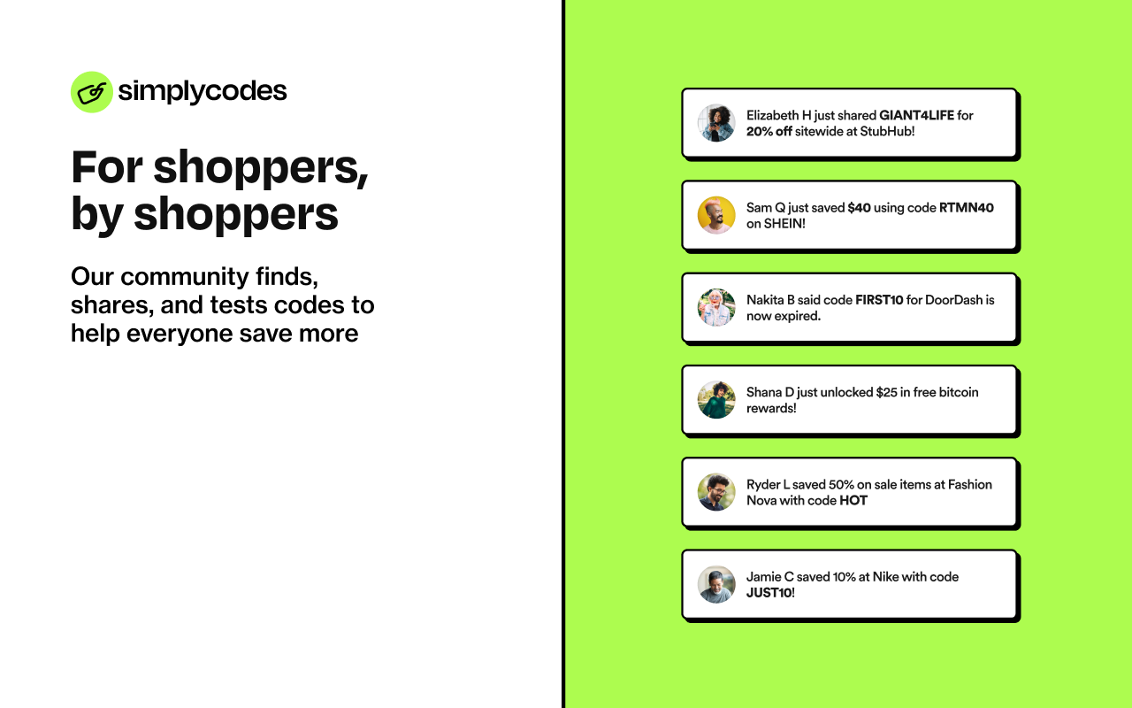SimplyCodes: Promo Codes & Rewards chrome谷歌浏览器插件_扩展第4张截图