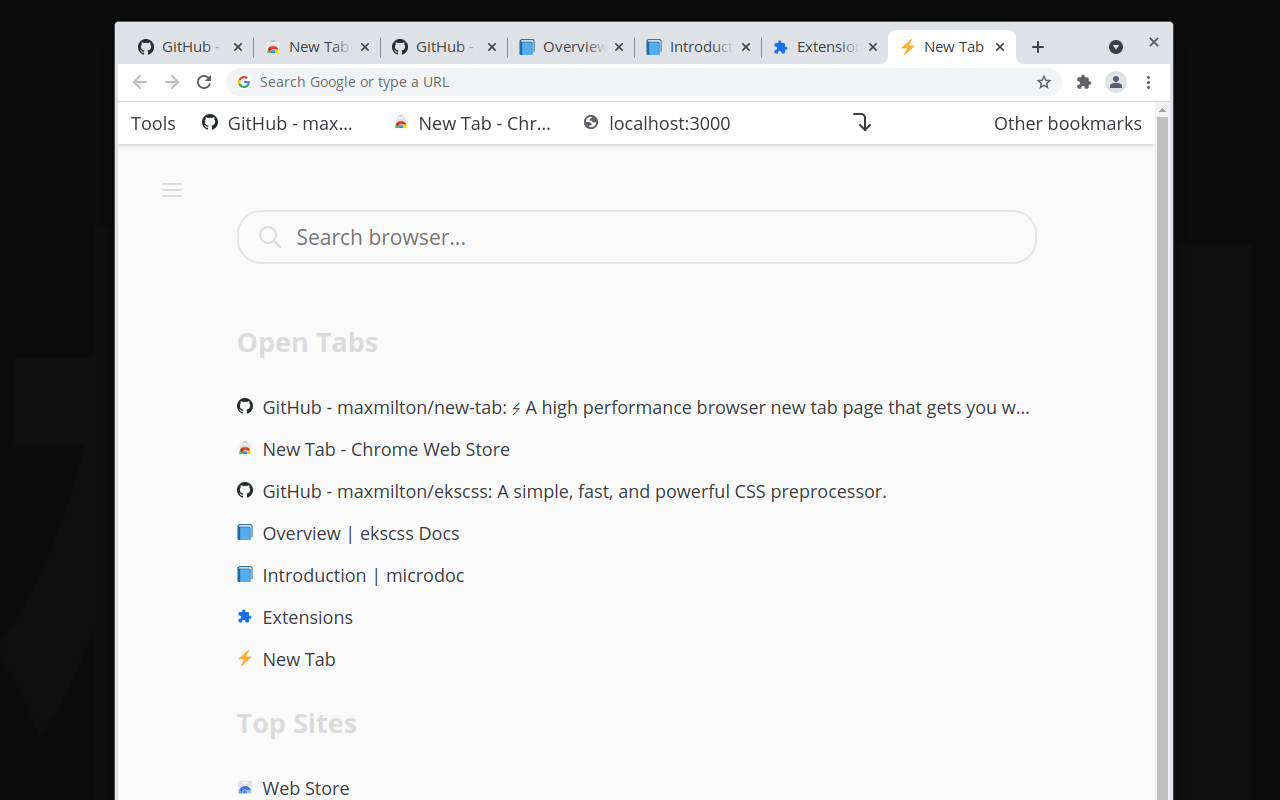 New Tab chrome谷歌浏览器插件_扩展第1张截图