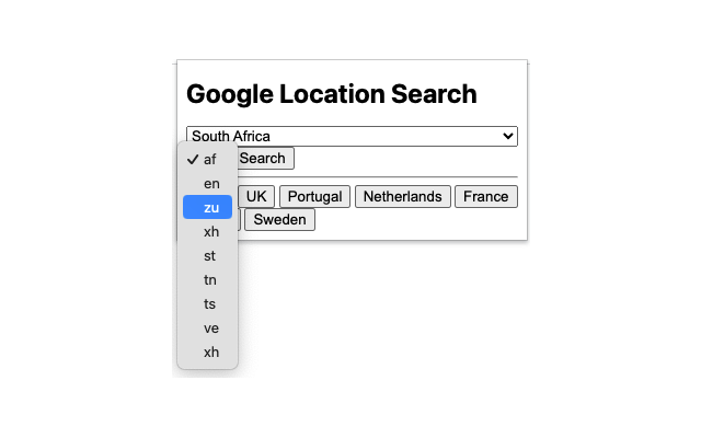 Google Search Location Changer chrome谷歌浏览器插件_扩展第1张截图