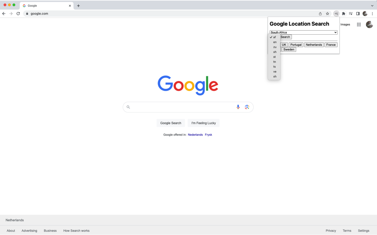 Google Search Location Changer chrome谷歌浏览器插件_扩展第3张截图