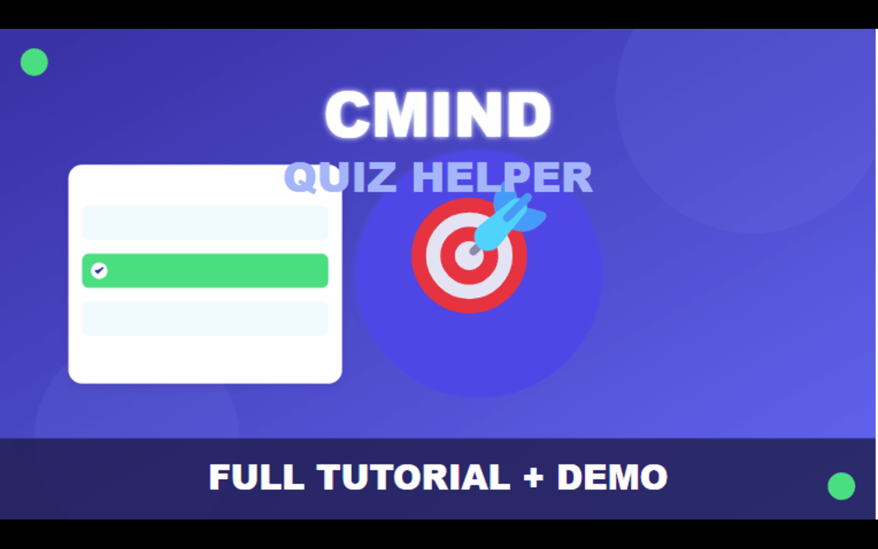 CMind Quiz Helper chrome谷歌浏览器插件_扩展第2张截图