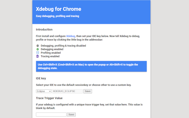 Xdebug Helper for Chrome chrome谷歌浏览器插件_扩展第1张截图