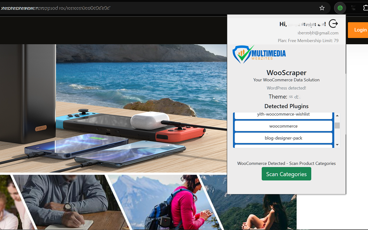 WooScraper chrome谷歌浏览器插件_扩展第1张截图