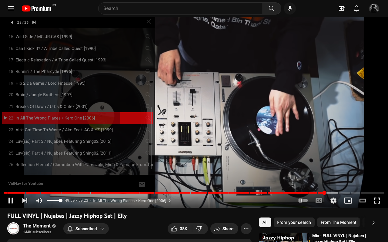 VidNav for Youtube chrome谷歌浏览器插件_扩展第2张截图