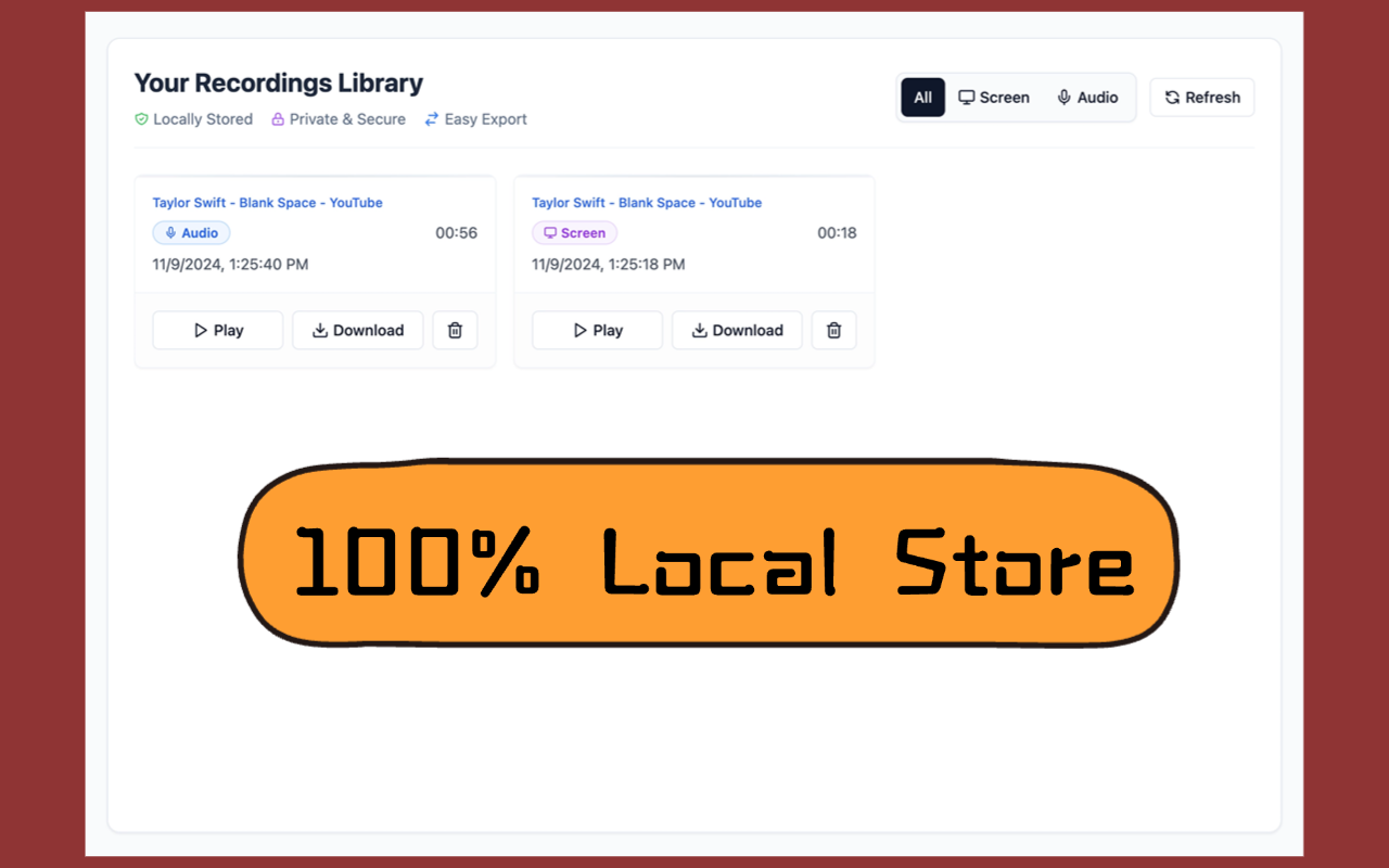 Screen Recorder | Voice Recorder chrome谷歌浏览器插件_扩展第3张截图