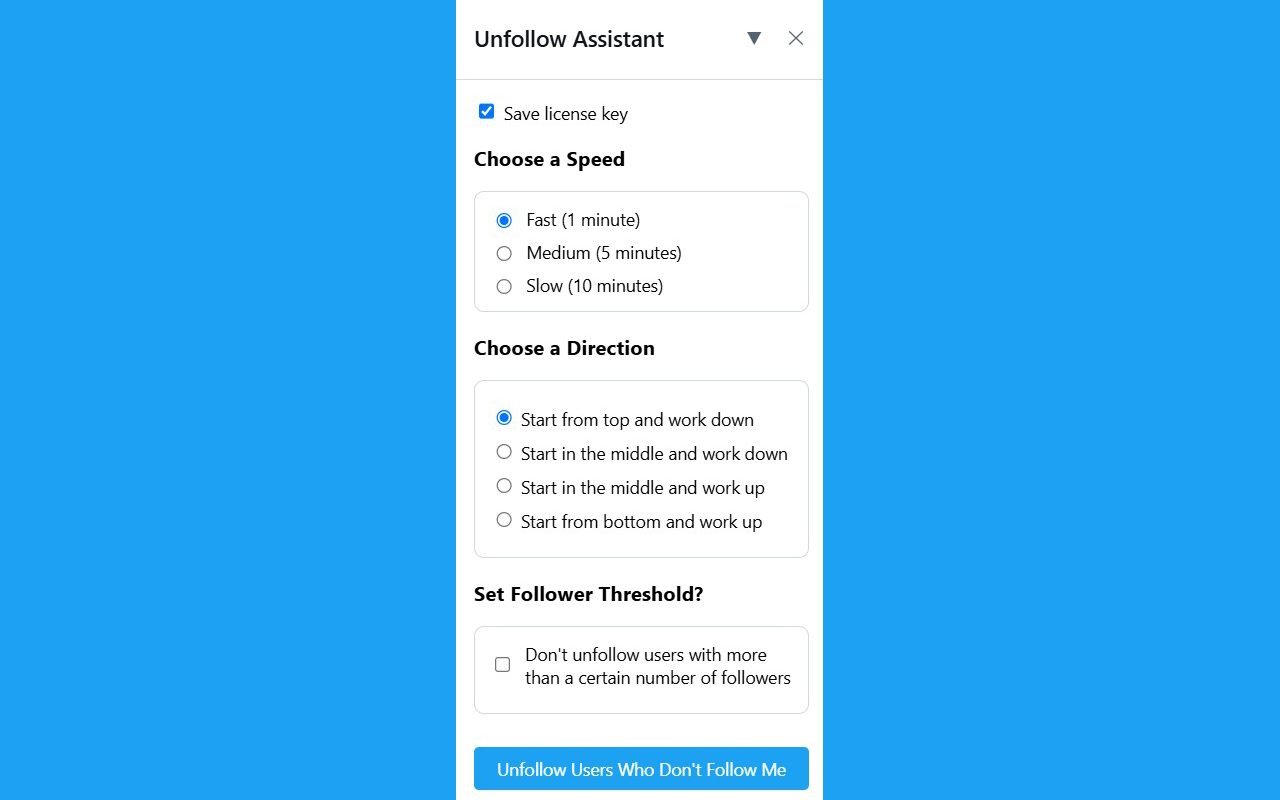 Unfollow Assistant chrome谷歌浏览器插件_扩展第3张截图