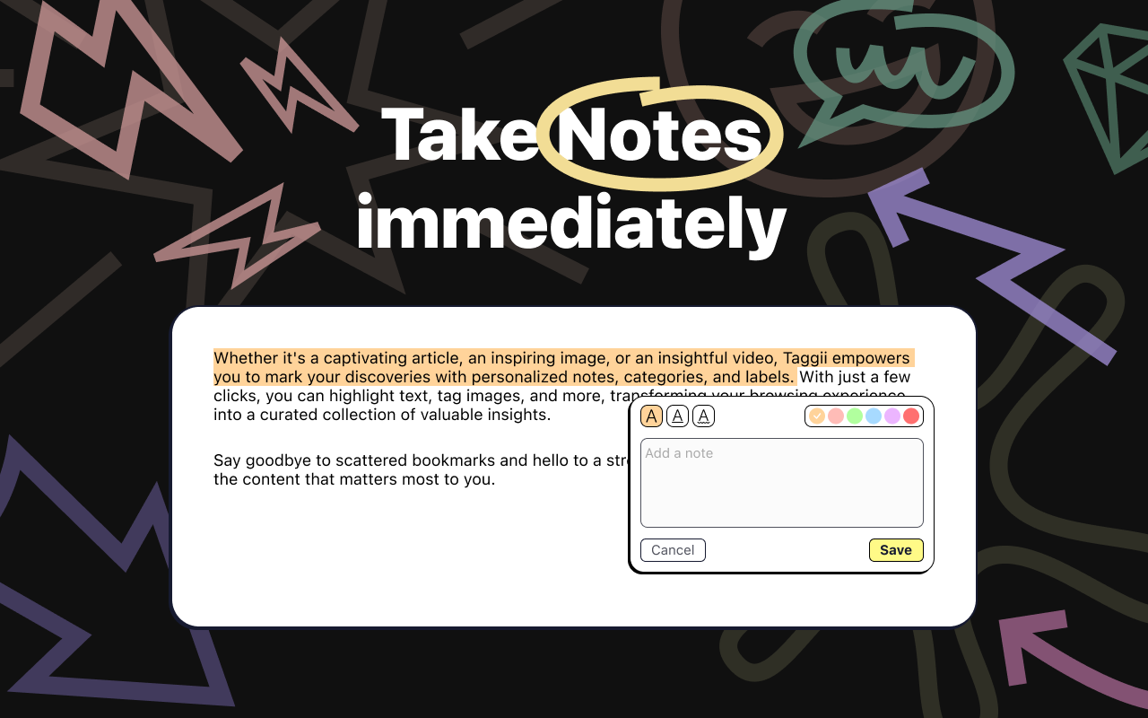 Taggii: Highlight & Annotate Websites chrome谷歌浏览器插件_扩展第2张截图