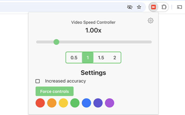 Video Speed Controller chrome谷歌浏览器插件_扩展第1张截图