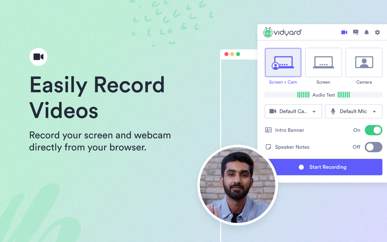 Vidyard - Screen Recorder & Screen Capture chrome谷歌浏览器插件_扩展第3张截图