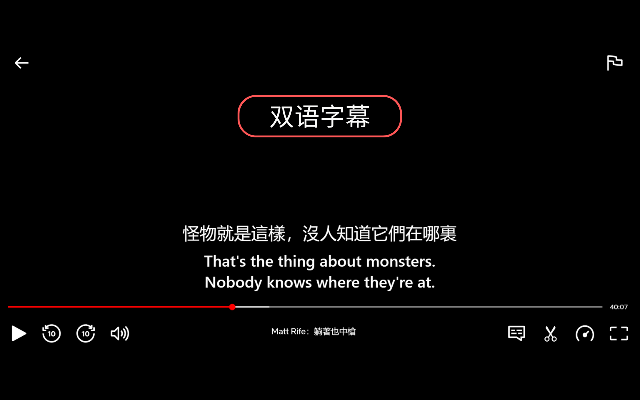Netflix 双语字幕 chrome谷歌浏览器插件_扩展第5张截图