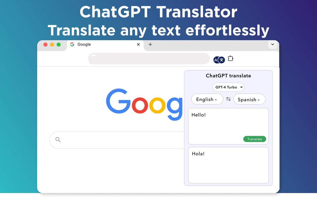 ChatGPT Translate - AI Translator chrome谷歌浏览器插件_扩展第1张截图